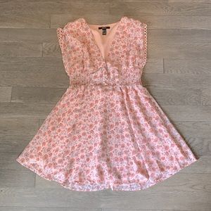 Forever 21 Pink Floral Dress- Size Medium
